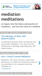 Mobile Screenshot of mediation-meditations.blogspot.com