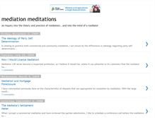 Tablet Screenshot of mediation-meditations.blogspot.com