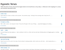 Tablet Screenshot of hypnoticverses.blogspot.com