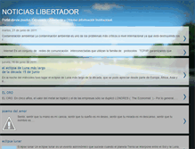 Tablet Screenshot of noticiaslibertador.blogspot.com