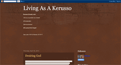 Desktop Screenshot of livingkerusso.blogspot.com