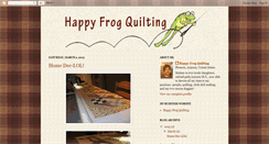 Desktop Screenshot of happyfrogquilting.blogspot.com