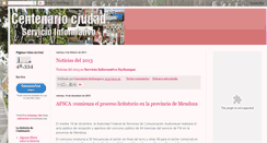 Desktop Screenshot of centenariociudad.blogspot.com