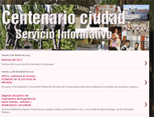 Tablet Screenshot of centenariociudad.blogspot.com