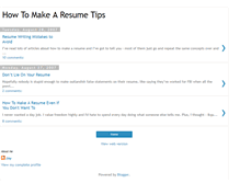 Tablet Screenshot of howto-make-a-resume-tips.blogspot.com