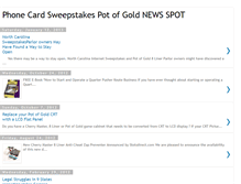 Tablet Screenshot of phonecardsweepstakes.blogspot.com