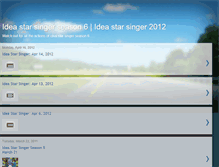 Tablet Screenshot of ideastarsinger2007.blogspot.com