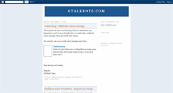 Desktop Screenshot of gtalkbots.blogspot.com