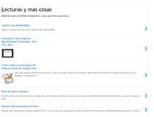 Tablet Screenshot of lecturasymascosas.blogspot.com