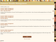 Tablet Screenshot of charleschasey-dynamicwealthmanagement.blogspot.com