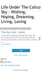 Mobile Screenshot of lifeunderthecalicosky.blogspot.com
