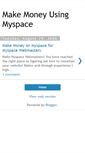 Mobile Screenshot of makemoneymyspace.blogspot.com