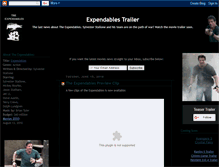 Tablet Screenshot of expendables-movie-trailer.blogspot.com