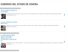 Tablet Screenshot of gobiernosonora.blogspot.com