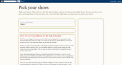 Desktop Screenshot of pick-yourshoes.blogspot.com