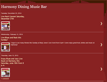 Tablet Screenshot of harmonydiningmusicbar.blogspot.com