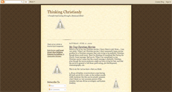 Desktop Screenshot of distinctlychristianthinking.blogspot.com