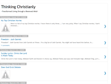 Tablet Screenshot of distinctlychristianthinking.blogspot.com