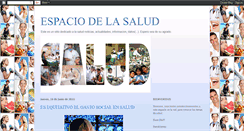 Desktop Screenshot of espaciodelasalud.blogspot.com