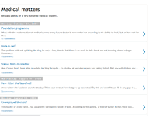 Tablet Screenshot of medicalmatters.blogspot.com