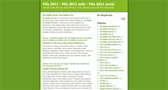 Desktop Screenshot of fifa2011indir.blogspot.com