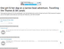 Tablet Screenshot of onegirlandherdogonaboat.blogspot.com