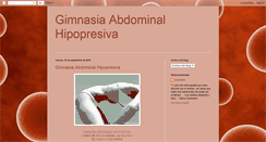 Desktop Screenshot of gimnasiahipopresiva.blogspot.com