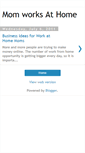Mobile Screenshot of momworksathome.blogspot.com