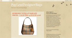 Desktop Screenshot of paylessdesignerbags.blogspot.com