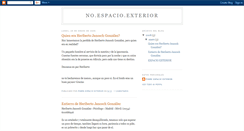 Desktop Screenshot of noespacioexterior.blogspot.com