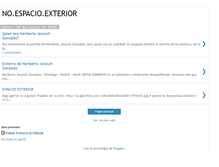 Tablet Screenshot of noespacioexterior.blogspot.com