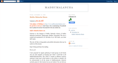 Desktop Screenshot of madhumalancha.blogspot.com