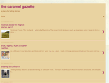 Tablet Screenshot of caramelgazette.blogspot.com