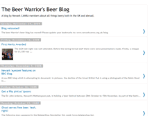 Tablet Screenshot of beerwarrior.blogspot.com