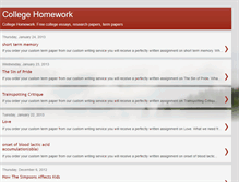 Tablet Screenshot of college-homework.blogspot.com