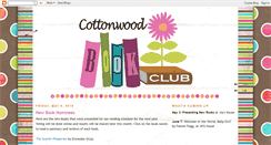 Desktop Screenshot of cottonwoodbookclub.blogspot.com