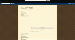 Desktop Screenshot of nija-hotjobs.blogspot.com