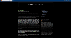 Desktop Screenshot of peanutssexblog.blogspot.com