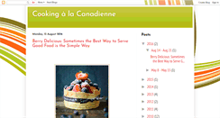 Desktop Screenshot of cookingcanadian.blogspot.com