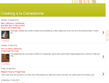 Tablet Screenshot of cookingcanadian.blogspot.com