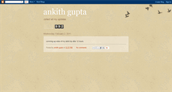 Desktop Screenshot of ankithgupta.blogspot.com