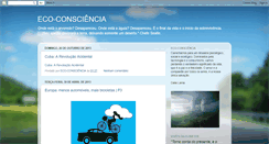 Desktop Screenshot of ecoblogconsciencia.blogspot.com