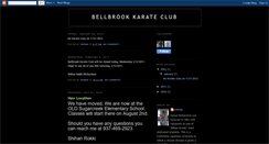 Desktop Screenshot of bellbrookkarate.blogspot.com