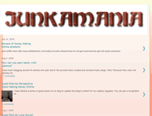 Tablet Screenshot of junkamania.blogspot.com