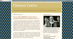 Desktop Screenshot of fideliumcoetus.blogspot.com