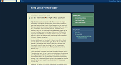 Desktop Screenshot of free-lost-friend-finder.blogspot.com