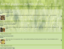 Tablet Screenshot of feelwellacupuncture.blogspot.com