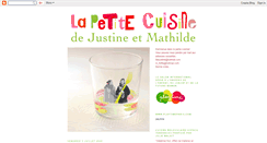 Desktop Screenshot of lapetitecuisinedejustineetmathilde.blogspot.com