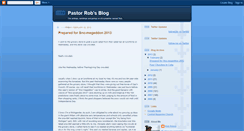 Desktop Screenshot of pastorrobsblog.blogspot.com