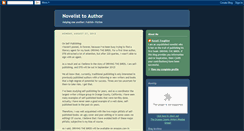 Desktop Screenshot of novelist-to-author.blogspot.com